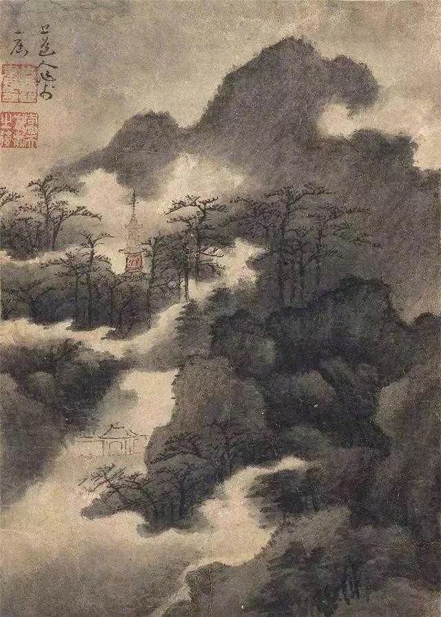 方从义笔下的山水画,很美很有仙骨